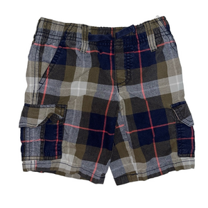 Gymboree Kids Plaid Shorts Size 4T Boys Cargo Shorts with Pockets 100% Cotton